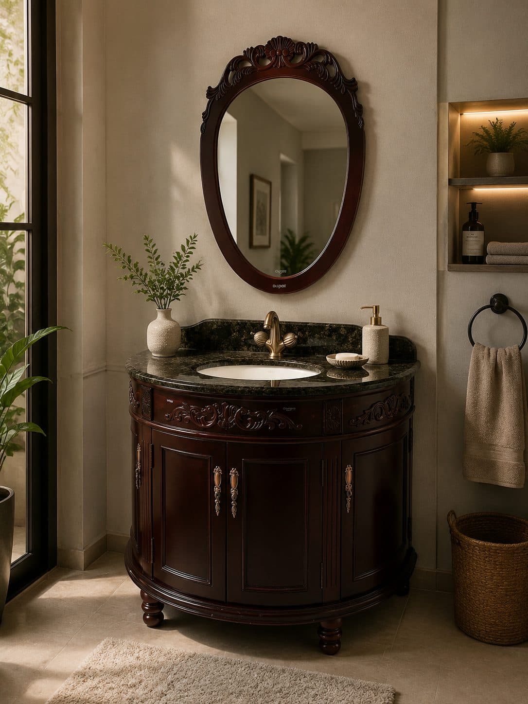 Dark Walnut Heritage Vanity bathroom vanity